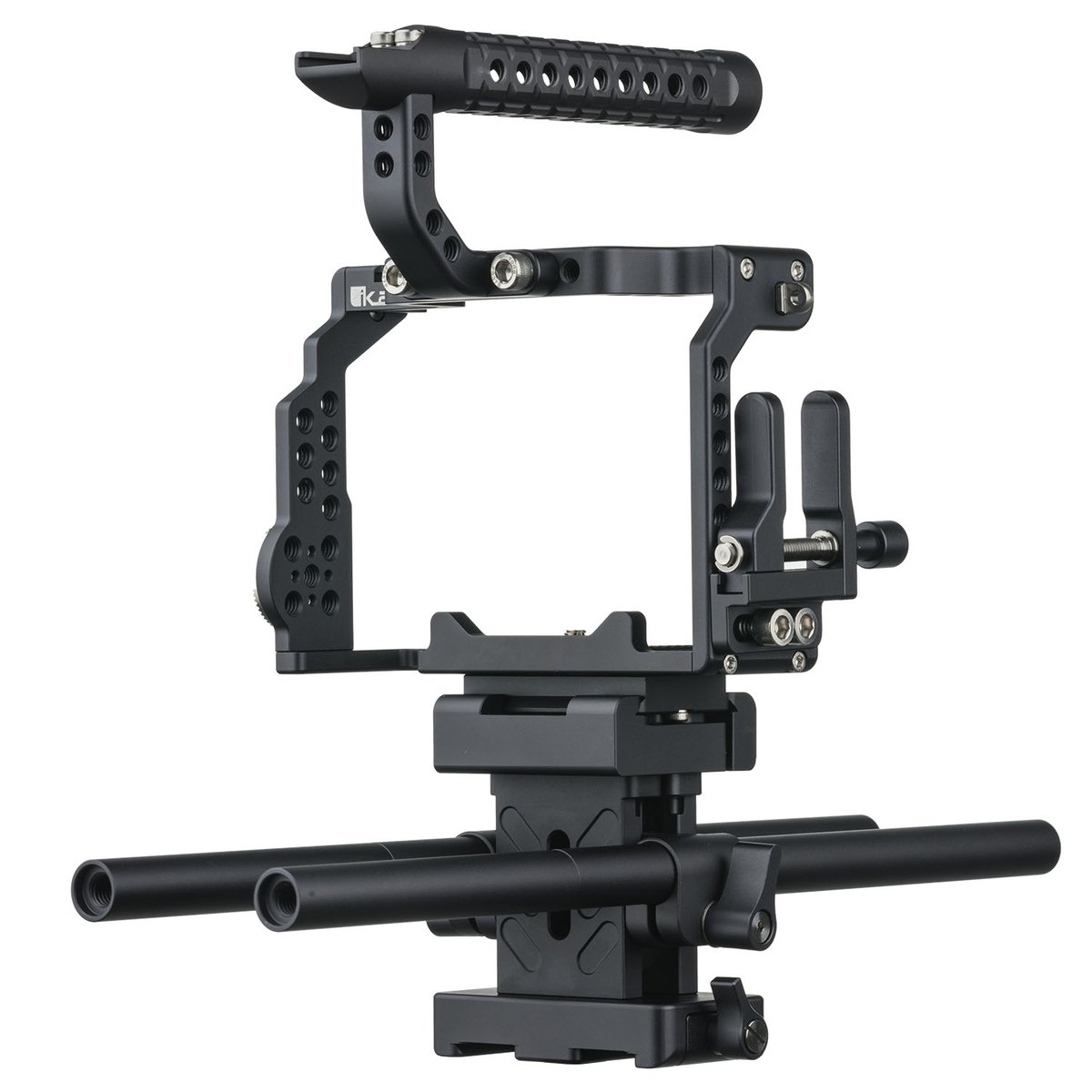Ikan STRATUS Complete Cage for Sony a7R IV and a7III Series Cameras Includes Top Handle, Rods, Base, Frame, and Cable Clamp
