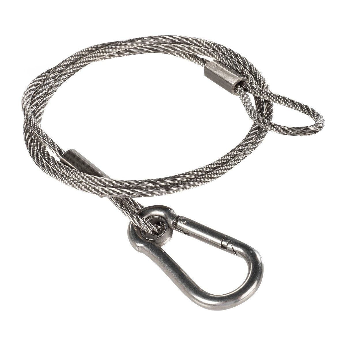 Ikan SW-02 Safety Cable Wire 23.5" (600mm x 2mm) with Carabiner
