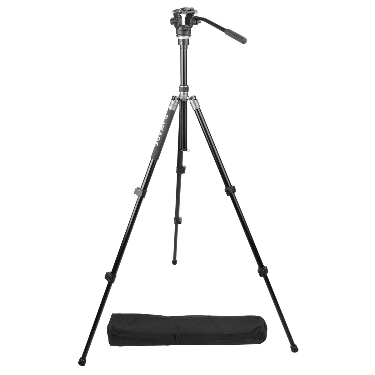 Ikan Telescoping Aluminum Tripod Kit, Adjustable Column, Ball Level, 7.7lbs Payload (E-Image)