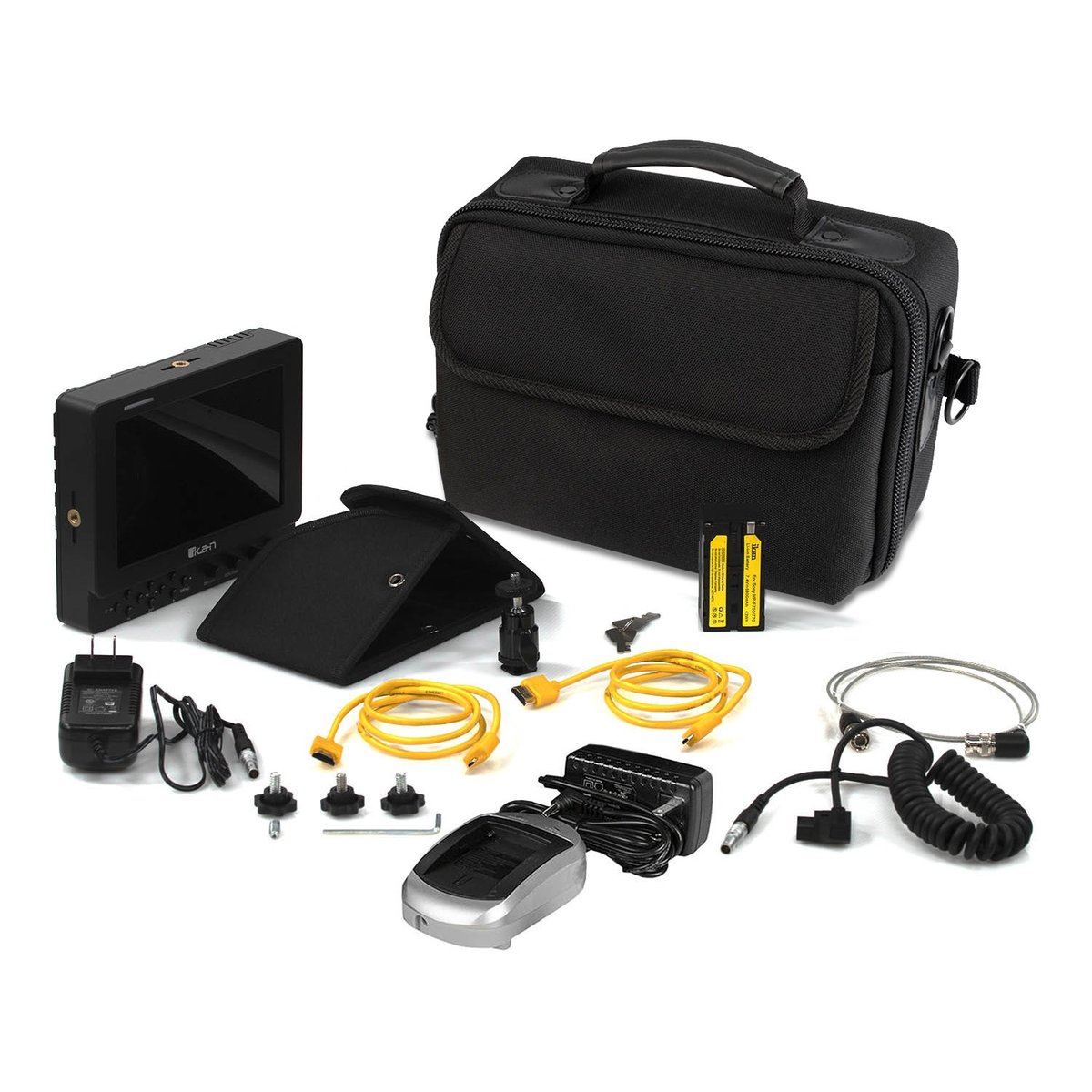 Ikan 7" 4K HDMI/3G-SDI On-Camera Tally Field Monitor Deluxe Kit (V2)