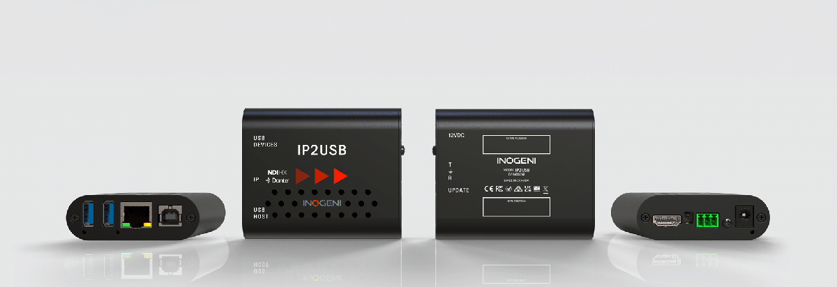 Inogeni IP2USB NDI and RTSP to USB Bridge with Dante Audio
