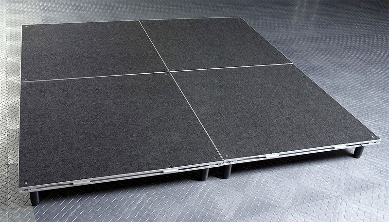 Intellistage 36 sq ft Drum Riser with 6 inch Screw In Legs
