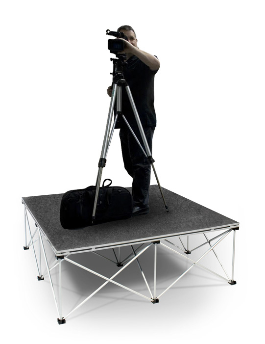 Intellistage Folding Single Camera Platform, 3 x 3 ft - view 2