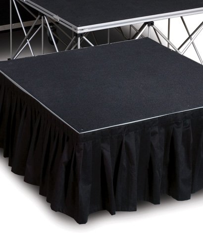 Intellistage 8 ft Pleated Stage Skirt