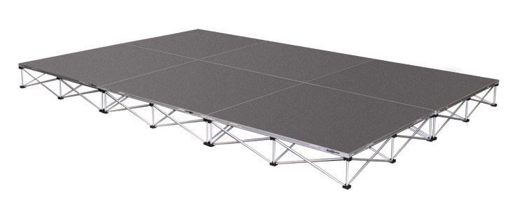 Intellistage 12 x 8 ft Complete Stage System, 96 sq ft