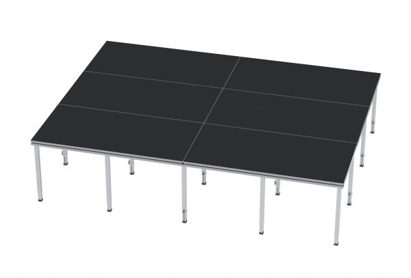Intellistage ProFlex Heavy-Duty 12 x 16 ft Stage Kit, 192 sq ft