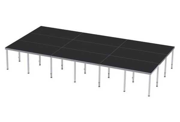 Intellistage ProFlex Heavy-Duty 12 x 24 ft Stage Kit, 288 sq ft