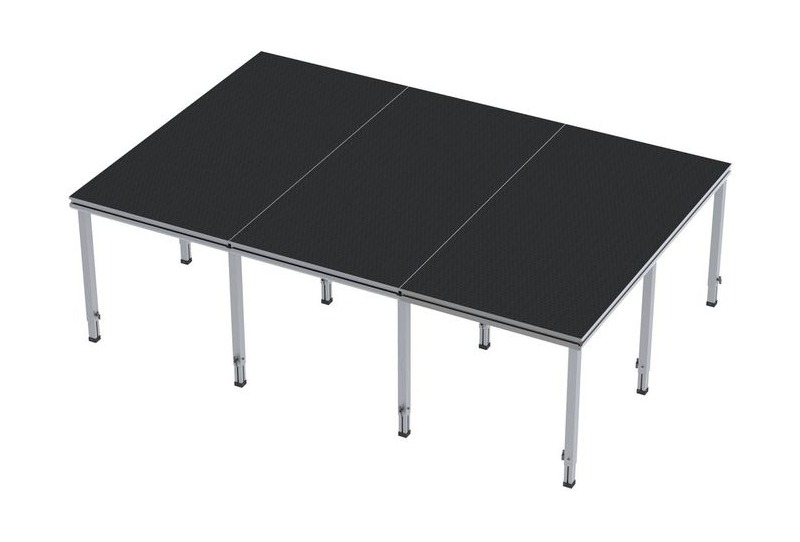 Intellistage ProFlex Heavy-Duty 12 x 8 ft Stage Kit, 96 sq ft