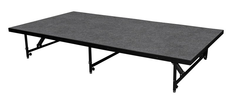 Intellistage Staging 101 4 x 8 ft Stage Panel, 16 to 24 inch Adjustable