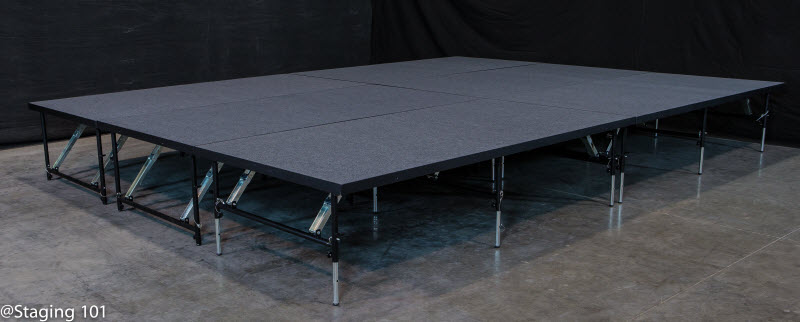 Intellistage Staging 101 192 sq ft Stage System, 12 x 16 ft - view 2