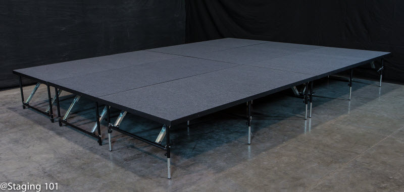 Intellistage Staging 101 192 sq ft Stage System, 12 x 16 ft - view 3