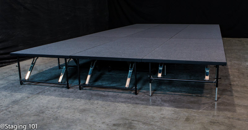 Intellistage Staging 101 288 sq ft Stage System, 12 x 24 ft - view 3