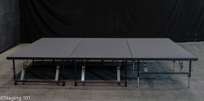 Intellistage Staging 101 96 sq ft Stage System, 12 x 8 ft - view 2