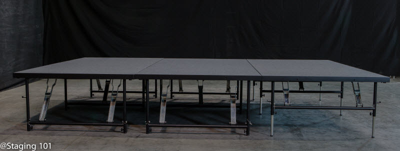 Intellistage Staging 101 96 sq ft Stage System, 12 x 8 ft - view 3
