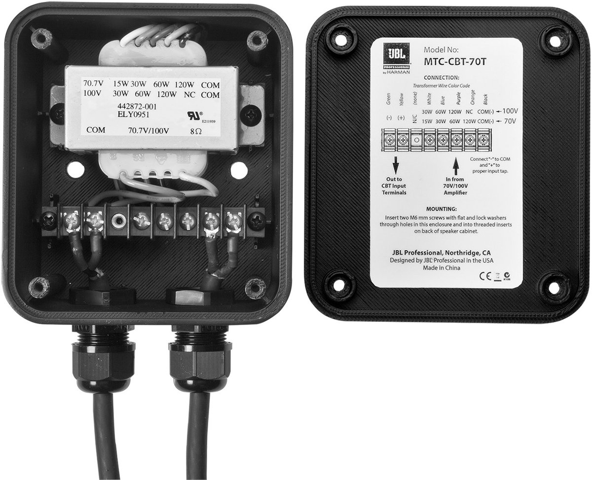 JBL MTC-CBT-70T Bolt-On 70V/100V Transformer Module