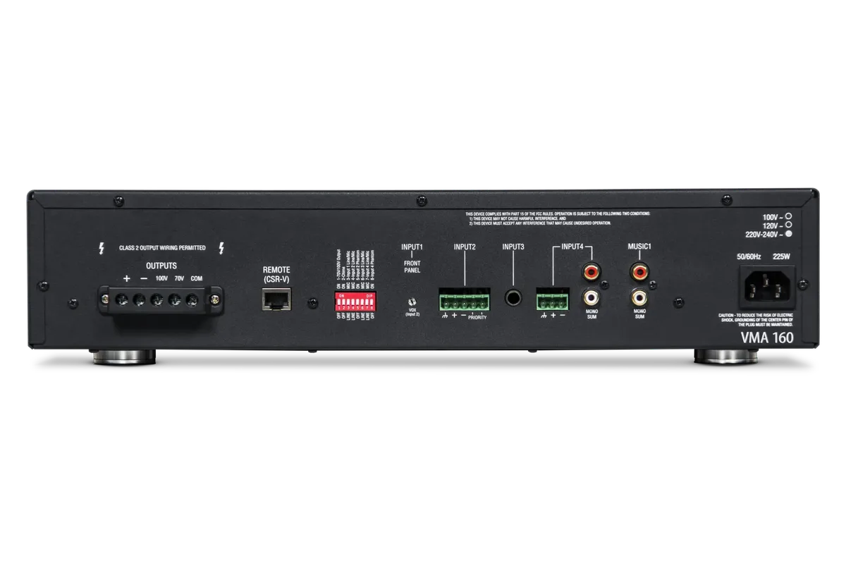 JBL VMA 160/1120/1240 5 input x 60/120/240W output Mixer/Amplifiers