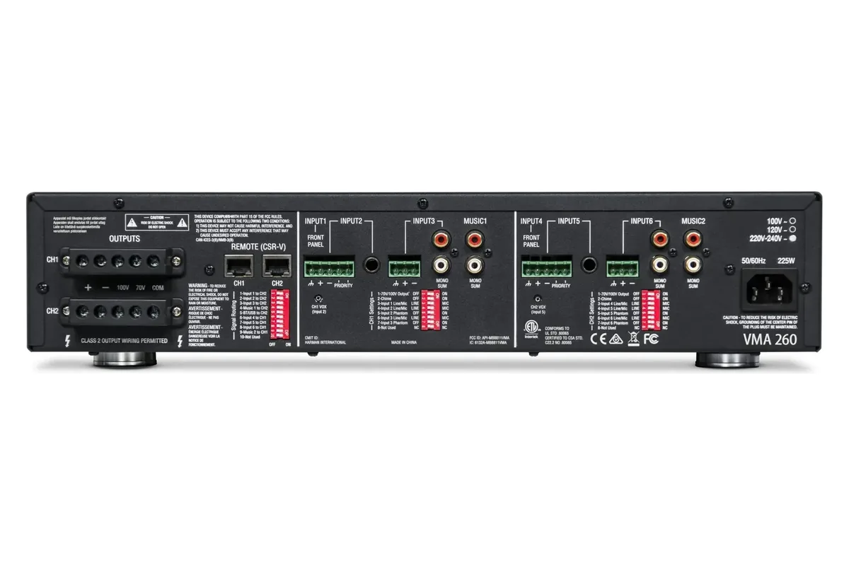 JBL VMA 260/2120 8 input x 60/120W output Mixer/Amplifiers - view 2