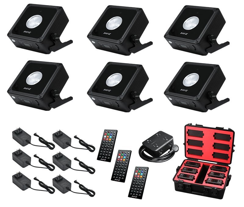 JMAZ Lighting MAD PAR PUCK 6PK