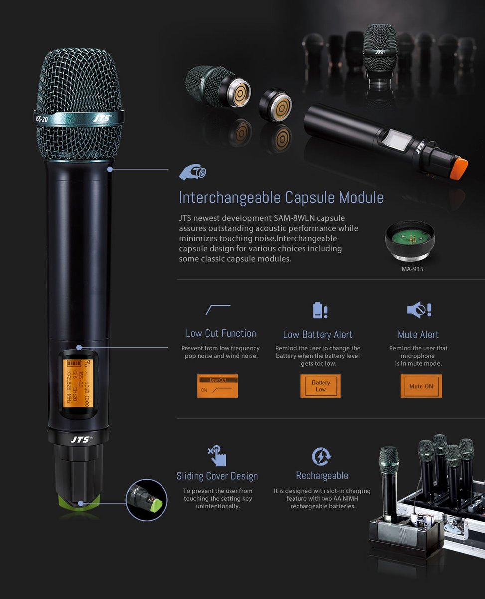 JSS-20 Wideband UHF Gooseneck Transmitter