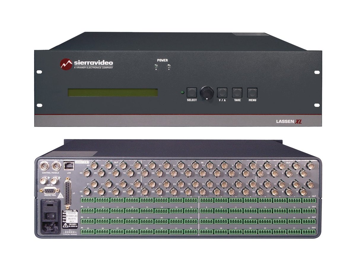 Kramer 3232VS-XL 32x32 Composite Video & Analog Balanced Stereo Audio Matrix Switcher product image
