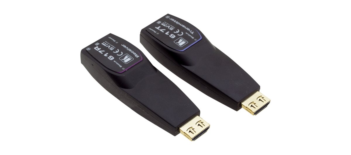 Kramer 617R/T 4K HDR HDMI Transmitter/Receiver over Extended-Reach MM Fiber Optic