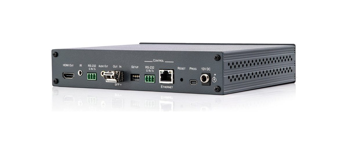 Kramer 692 4K60 4:2:0 HDMI MM/SM Fiber Optic Receiver with USB, Ethernet, RS-232, IR & Stereo Audio De-embedding over Ultra-Reach HDBaseT 2.0 - view 3