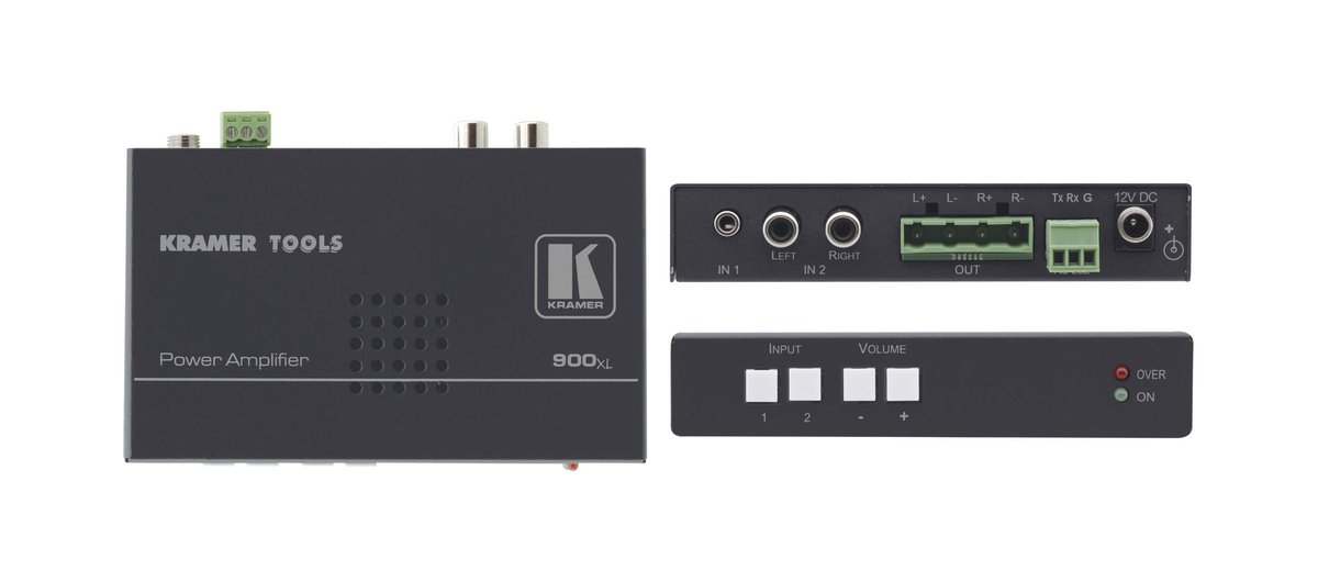 Kramer 900XL Stereo Power Amplifier (10 Watts per Channel)