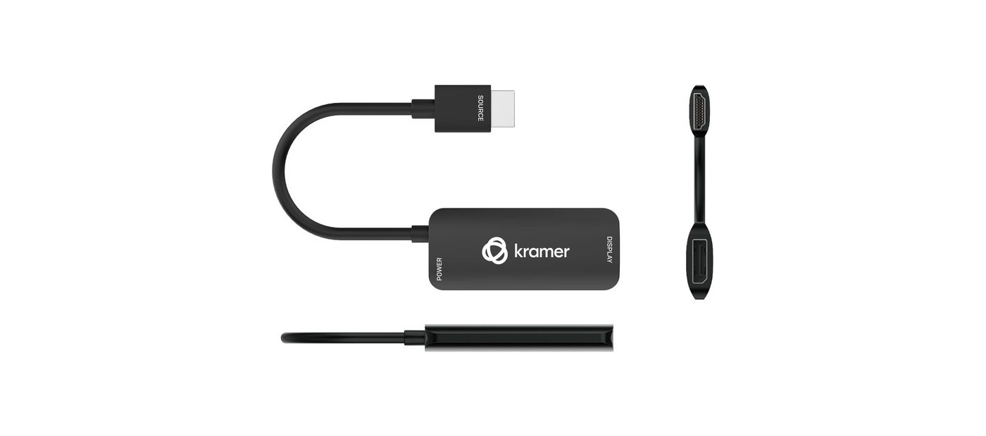 Kramer ADC-HM/DPF/UHD 4K HDMI (M) to DisplayPort(F) Adapter Cable product image