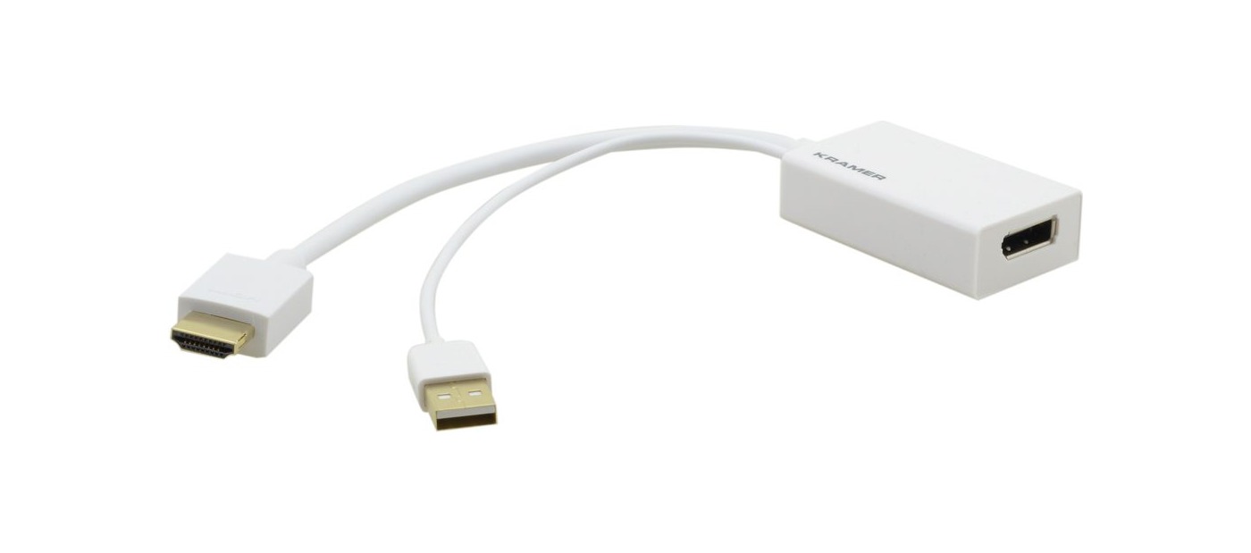 Kramer ADC-HM/DPF 4K HDMI (M) to DisplayPort(F) Adapter Cable product image