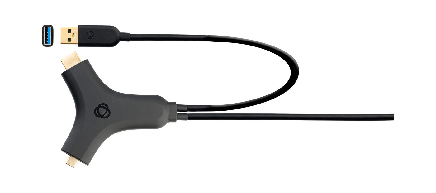 Kramer C-CU32/UC+H Active Multi-Format Input (M) to USB C Output (M) Adapter Cable product image