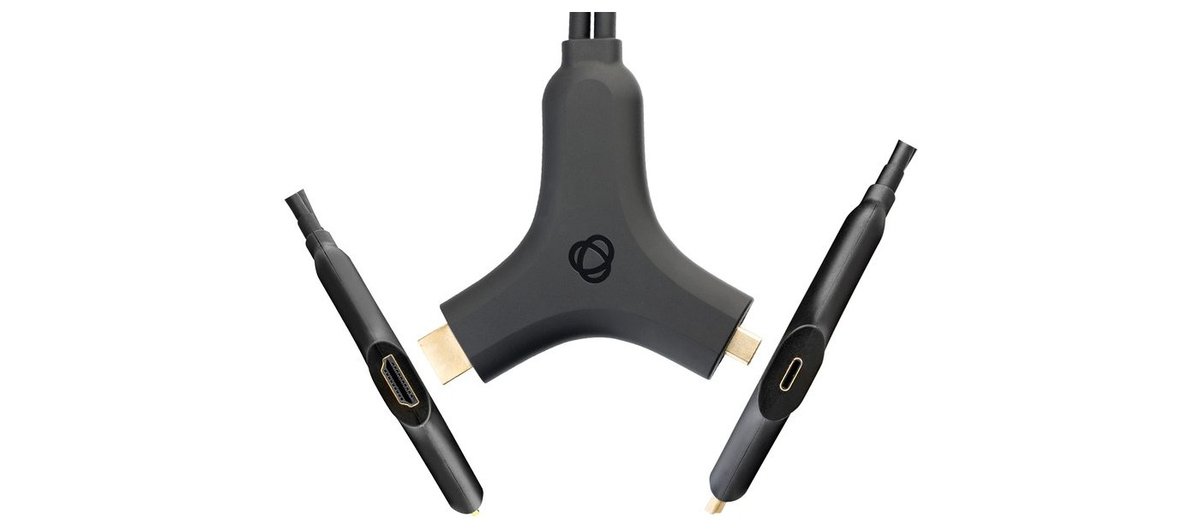 Kramer C-CU32/UC+H Active Multi-Format Input (M) to USB C Output (M) Adapter Cable - view 2
