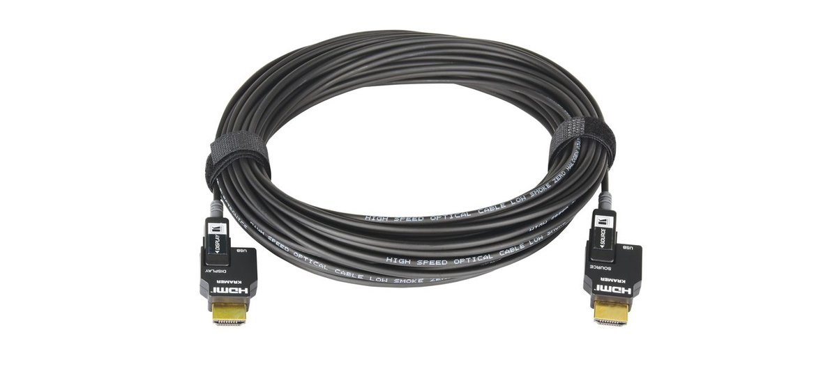 Kramer CLS-AOCH/60 Active Optical 4K Pluggable HDMI Cable - Low Smoke & Halogen Free product image