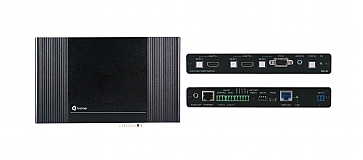 Kramer DIP-20 4K60 4:2:0 HDMI & VGA Auto Switcher/Transmitter over Extended-Reach PoE over HDBaseT with Maestro Room Automation
