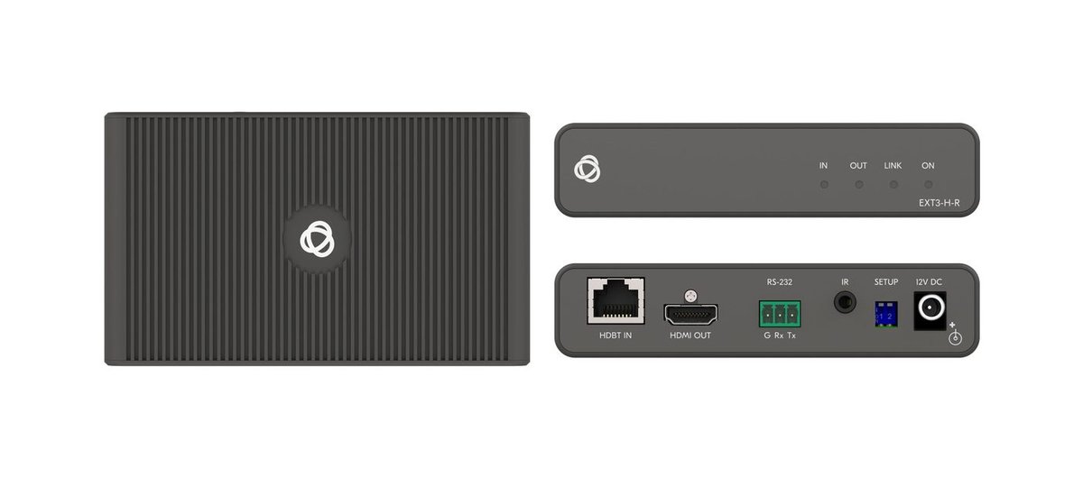 Kramer EXT3-H-R 4K60 4:4:4 HDR HDMI Receiver with RS-232 & IR over Long-Reach HDBaseT product image