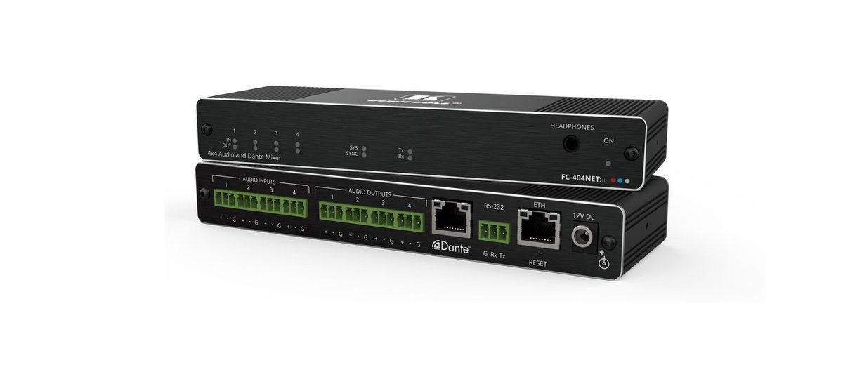 Kramer FC-404NETXL 4x4 Audio and Dante Mixer - view 2