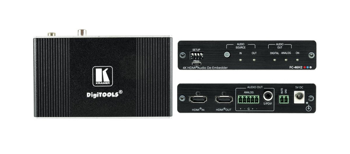 Kramer FC-46H2 4K HDR HDMI Audio De-embedder - view 2