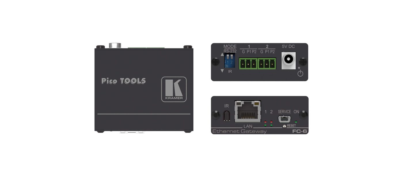 Kramer FC-6 2-Port Multi-Function Serial/IR Control Gateway product image