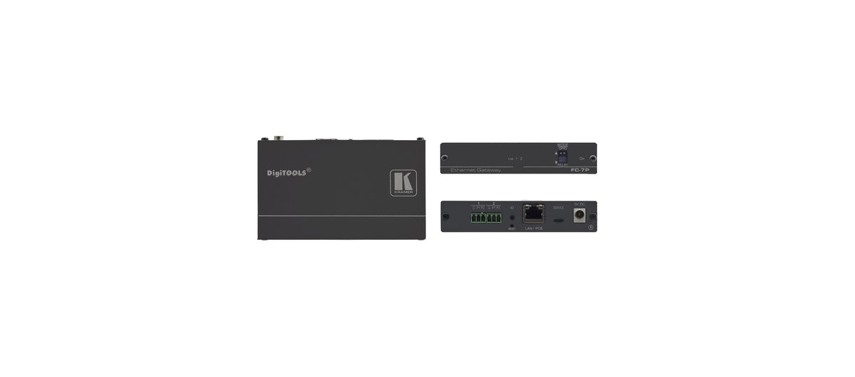 Kramer FC-7P 2-Port Multi-Function GPIO/Relay PoE Control Gateway