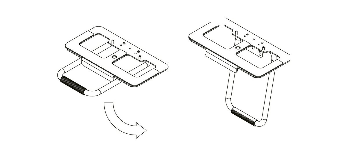 Kramer K-BAR-CAMERA-BRACKET Camera (Sound Bar) Bracket - view 3