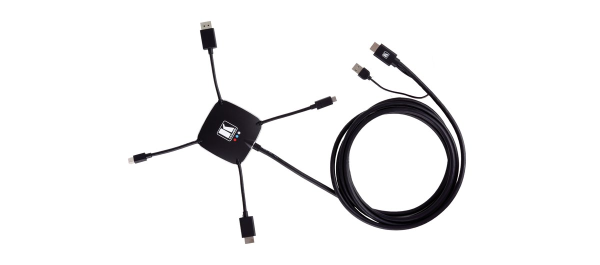 Kramer K-SPIDER Active Multi-Format Input (M) to HDMI Output (M) Adapter Cable