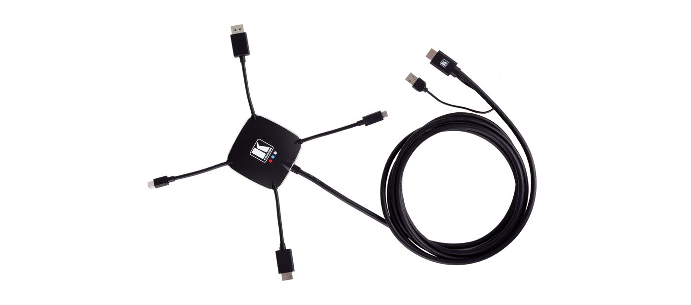 Kramer K-SPIDER Active Multi-Format Input (M) to HDMI Output (M) Adapter Cable product image
