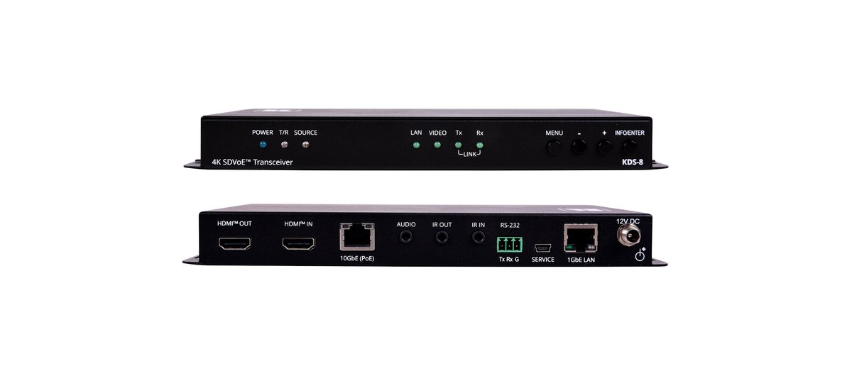 Kramer KDS-8 Zero Latency 4K HDR SDVoE Video Streaming Transceiver over Copper