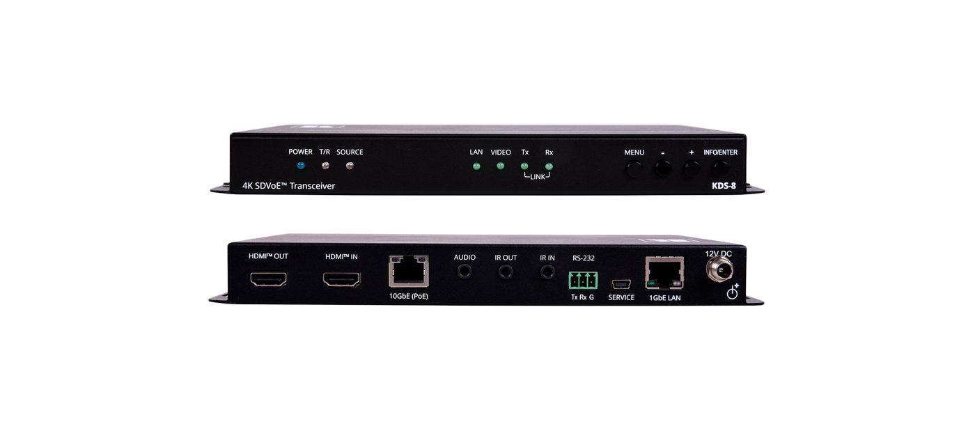 Kramer KDS-8 Zero Latency 4K HDR SDVoE Video Streaming Transceiver over Copper product image