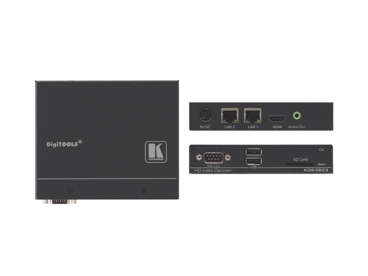 Kramer KDS-DEC3 H.264 HD Audio/Video Decoder