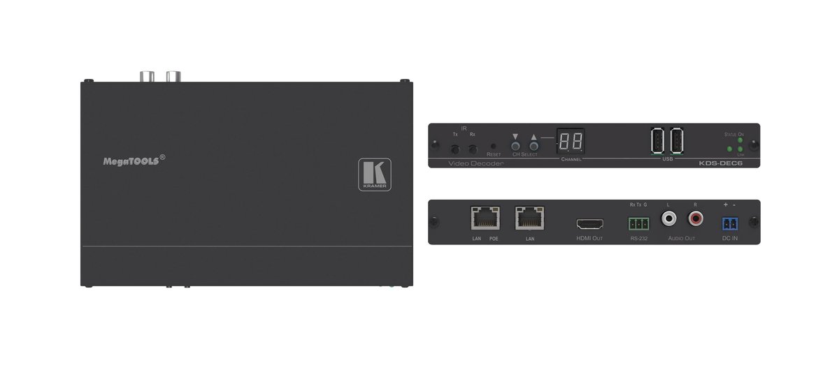 Kramer KDS-DEC6 4K60 4:2:0 HDCP 2.2 Video Decoder