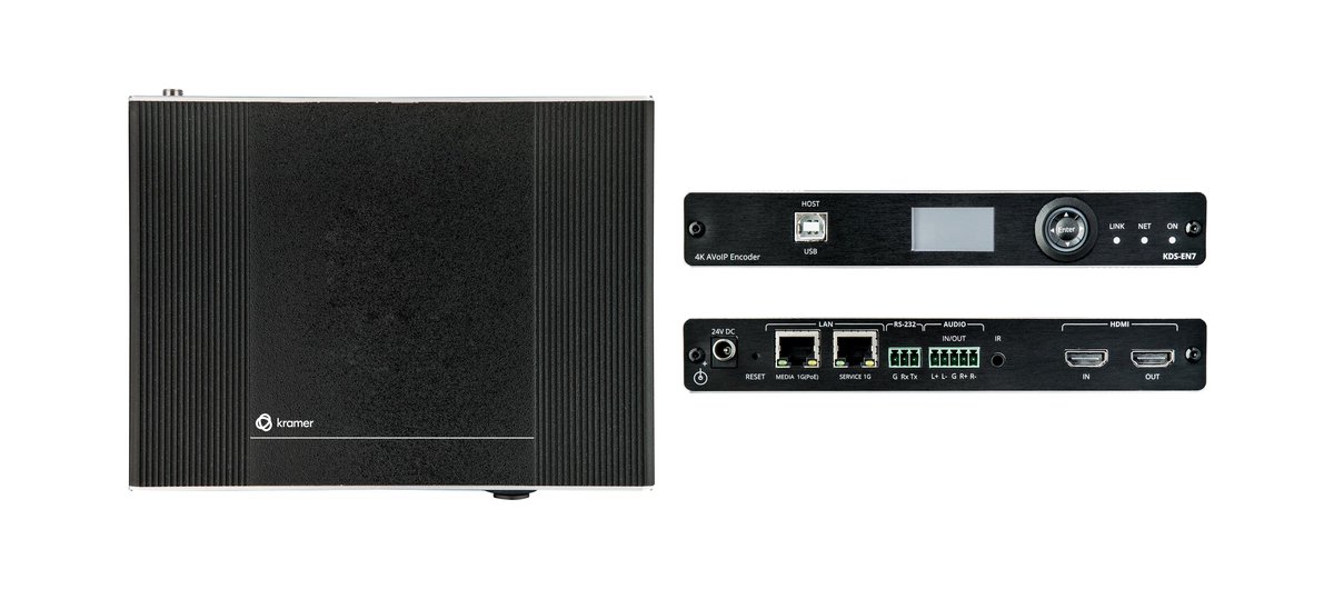 Kramer KDS-EN7 High-performance, highly-scalable, AVoIP Encoder for 4K over 1G network