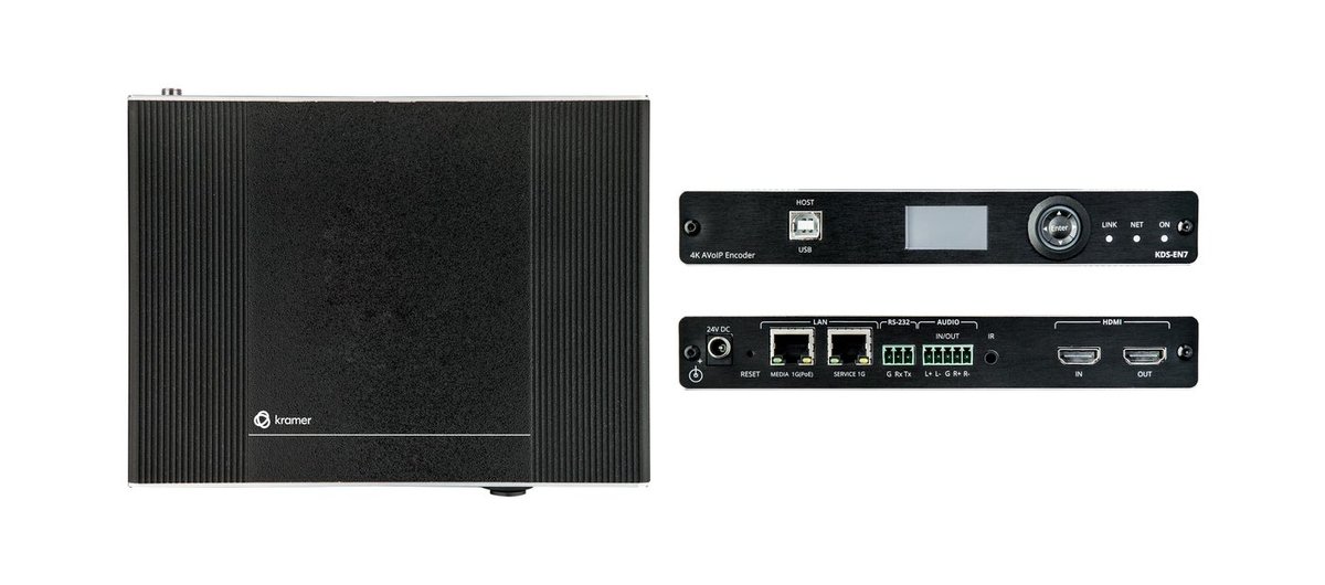Kramer KDS-EN7 High-performance, highly-scalable, AVoIP Encoder for 4K over 1G network product image