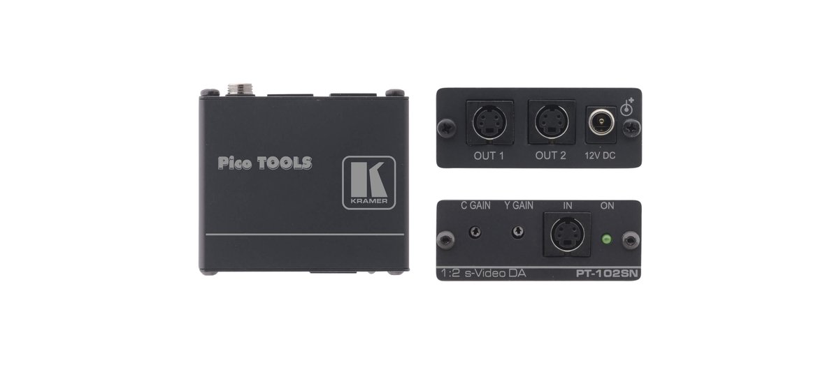 Kramer PT-102SN 1:2 s-Video Distribution Amplifier