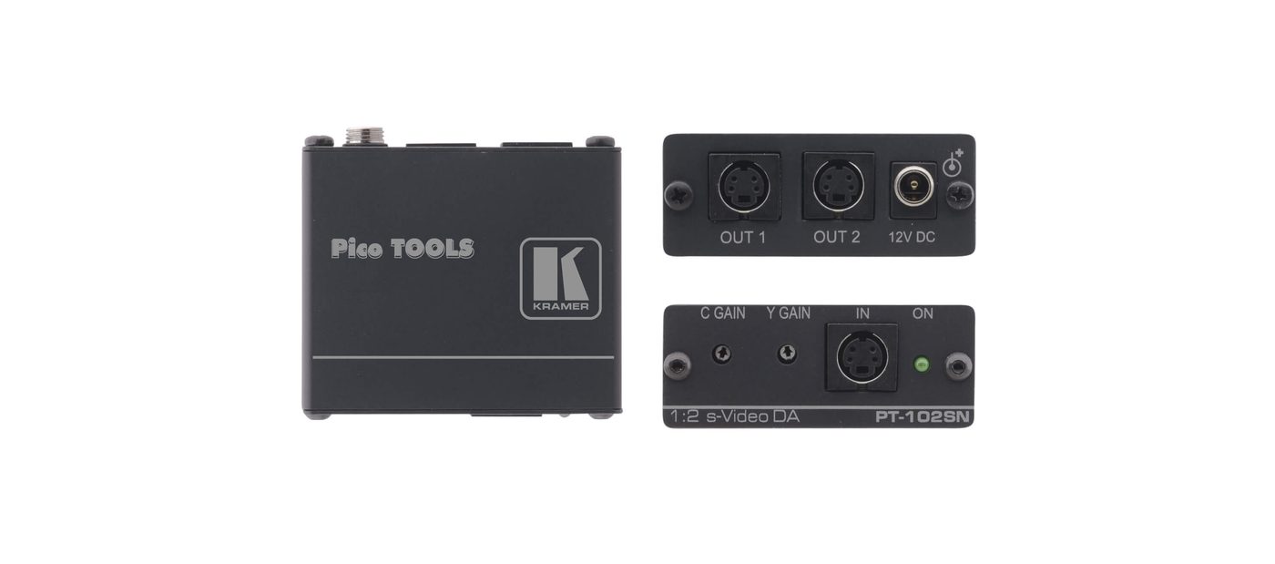 Kramer PT-102SN 1:2 s-Video Distribution Amplifier product image