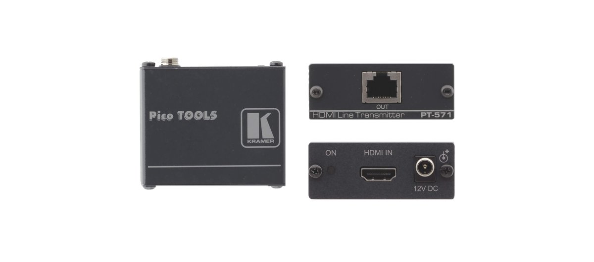 Kramer PT-571 HDMI HDCP 2.2 Compact Transmitter over PoC Long-Reach DGKat